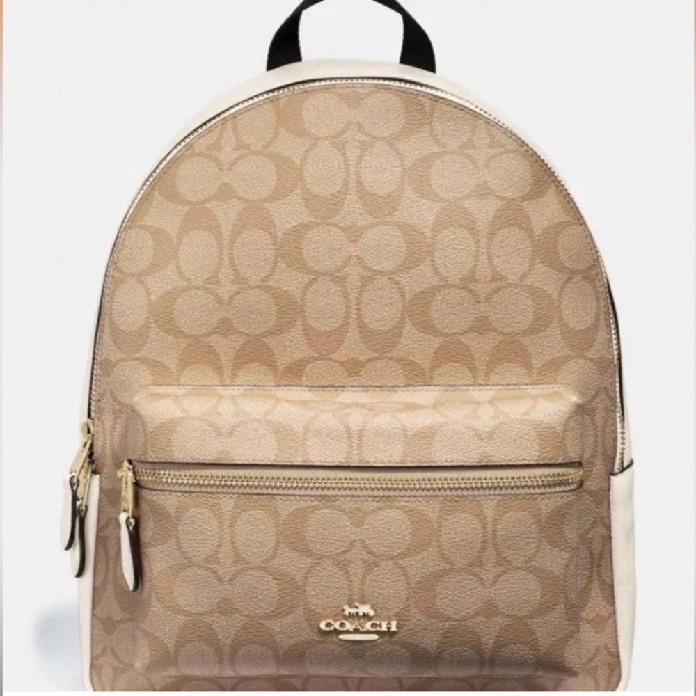 Coach Charlie Backpack In Signature Canvas F58314